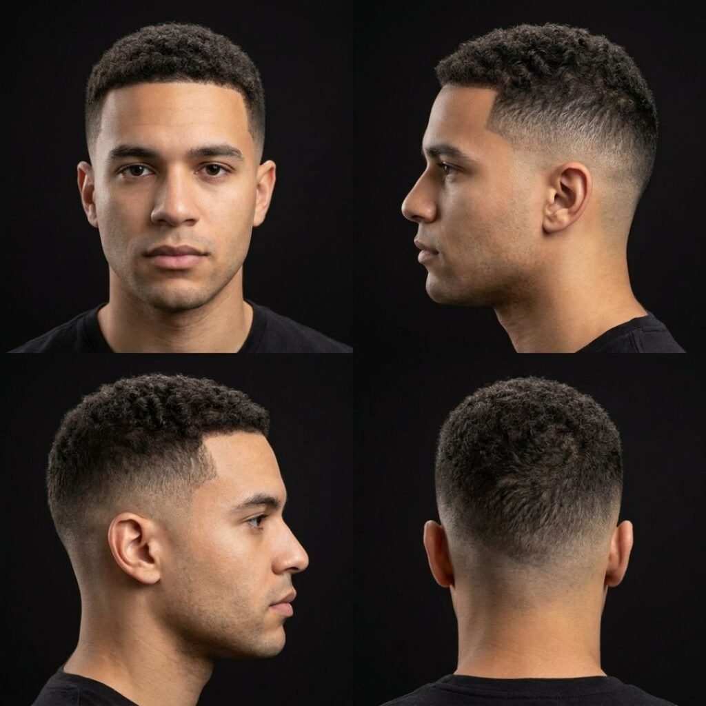 10 Guard Buzz Cut Curly Hair