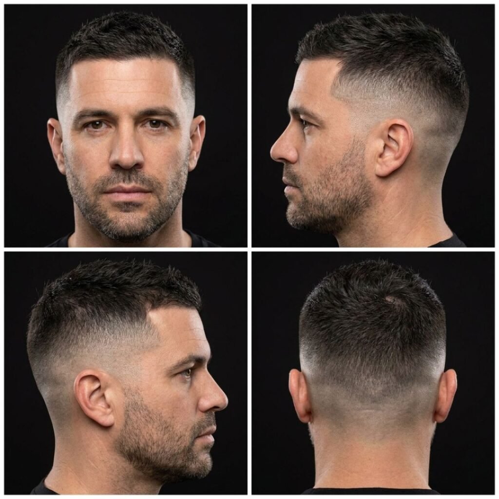 10 Guard Buzz Cut Mid Fade