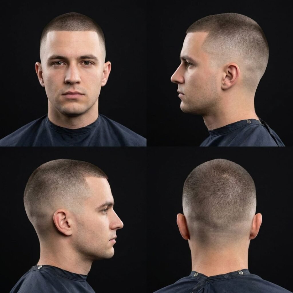 10 Guard Buzz Cut Mid Taper