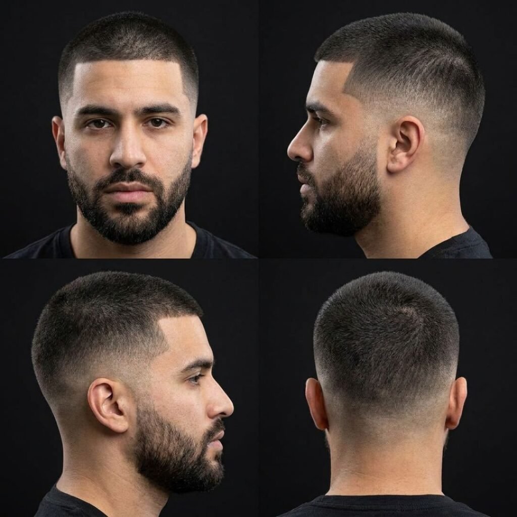10 Guard Buzz Cut With Low Taper