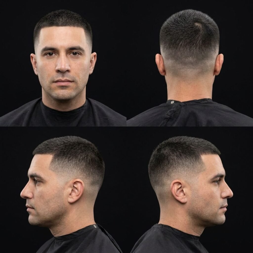 10 Guard Buzz Cut With Taper