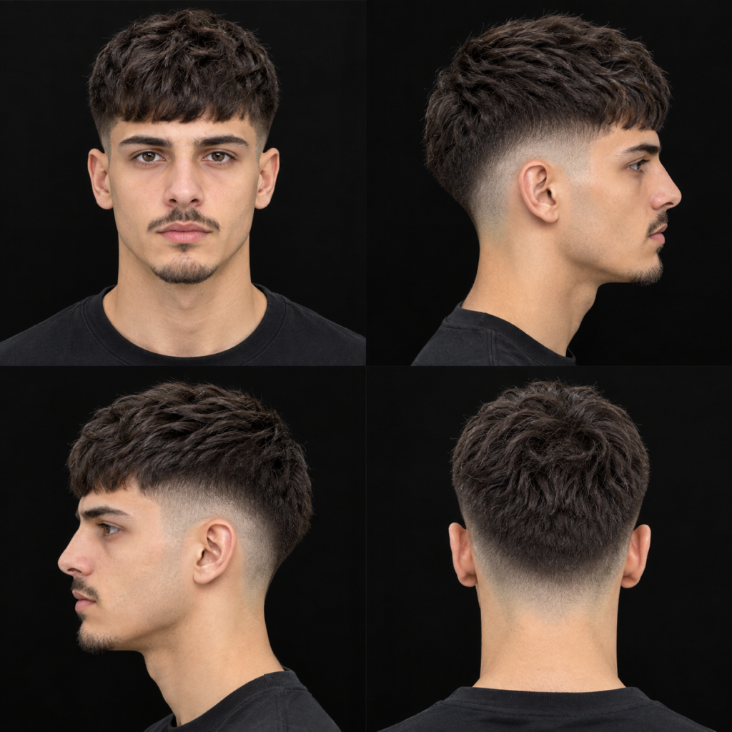 French Crop X Taper Fade