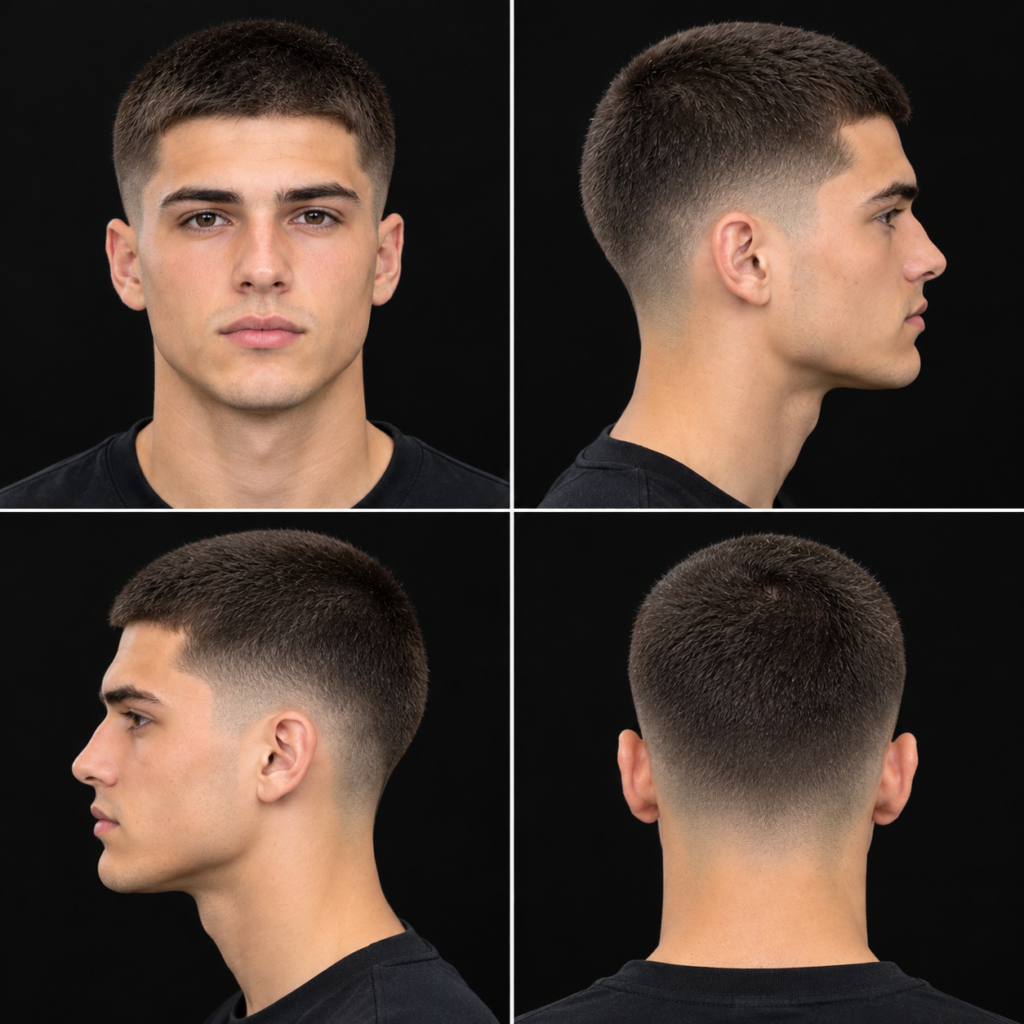 16 Guard Buzz Cut with Mid Taper