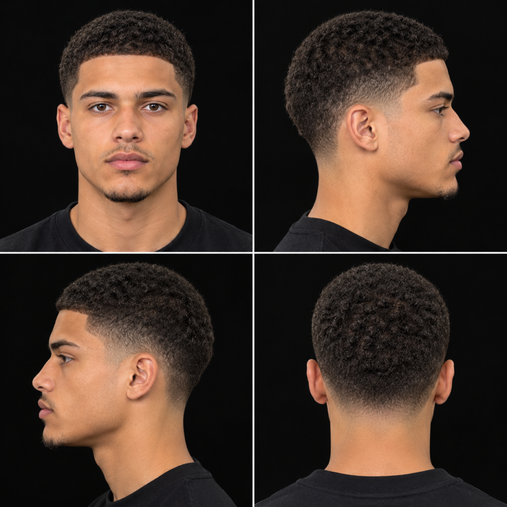 16 Guard Buzz Cut for Curly Hair