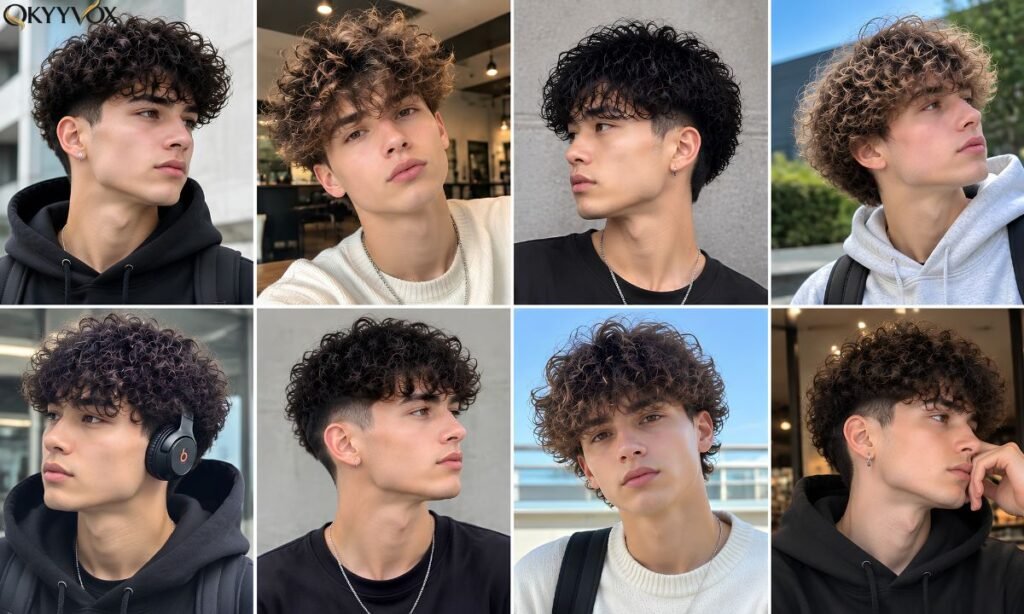 Perm with Fade: Trendy Curly Hairstyles for Men