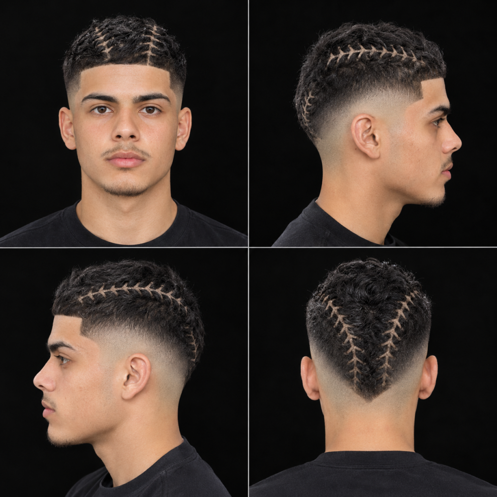 Baseball Laces Haircut
