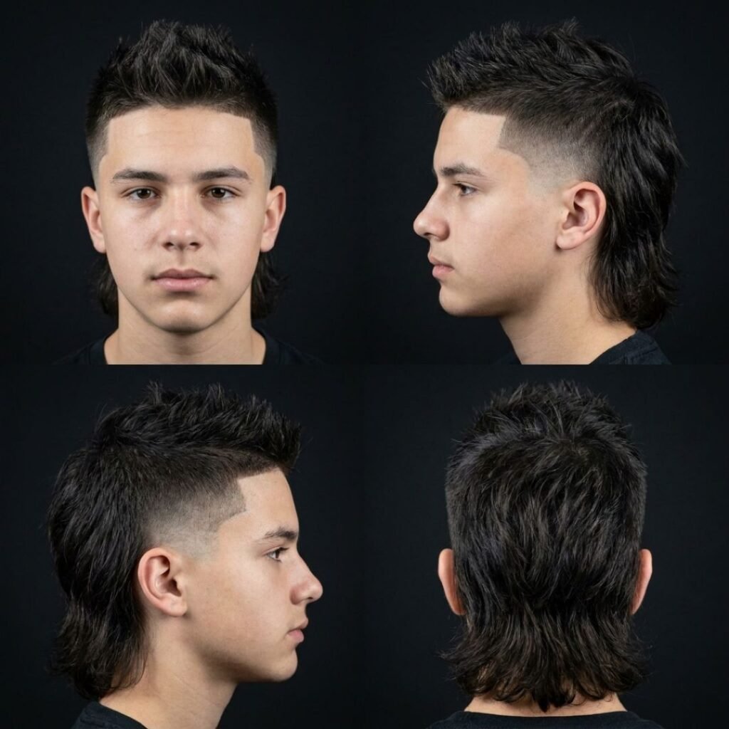 Bold Mohawk Mullet For Boys