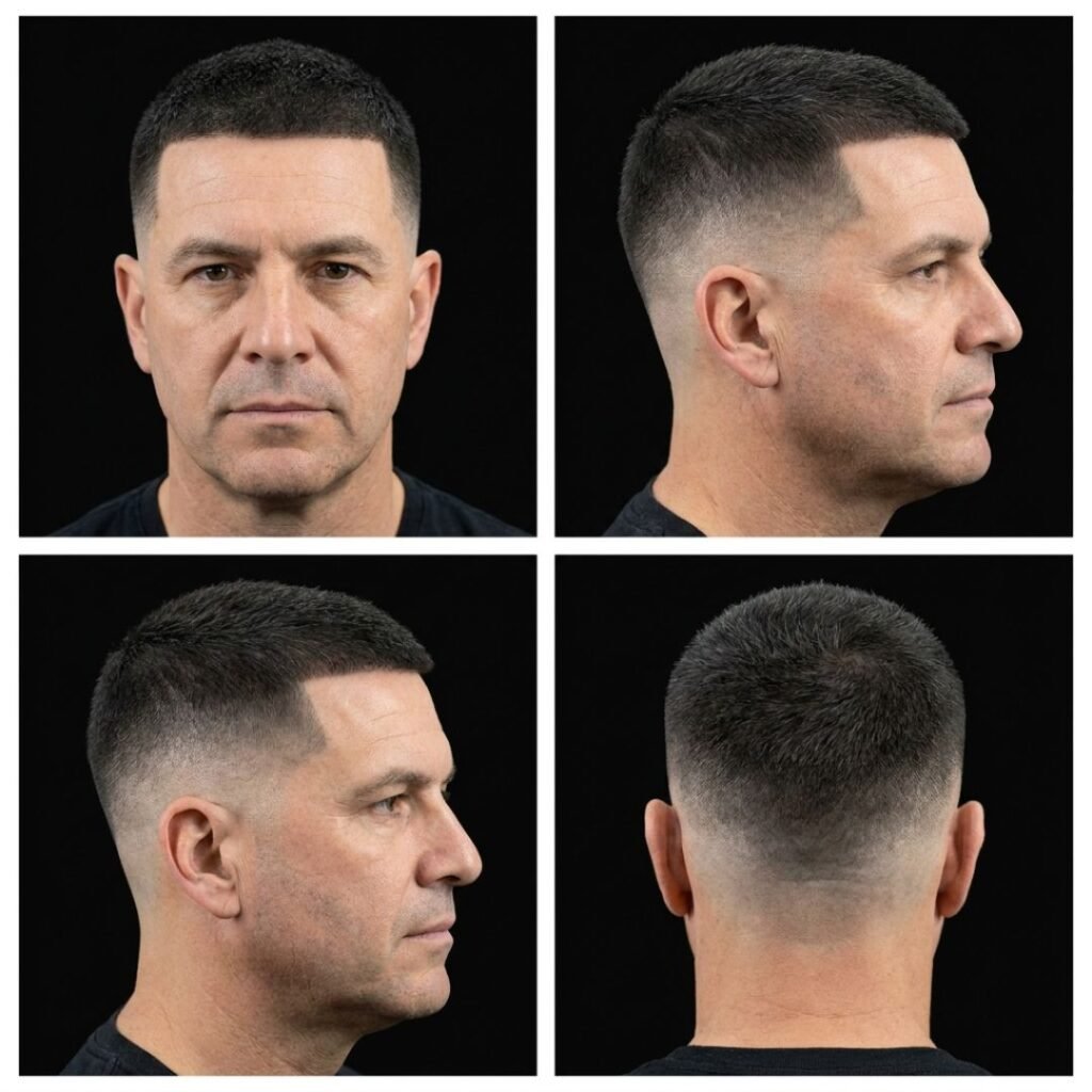 Buzz Cut 10 Guard Mid Taper