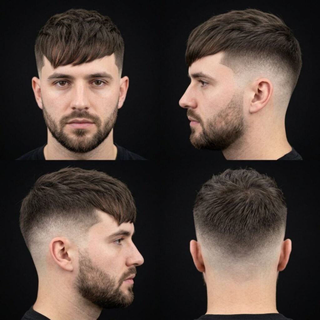 Caesar with Long Fringe