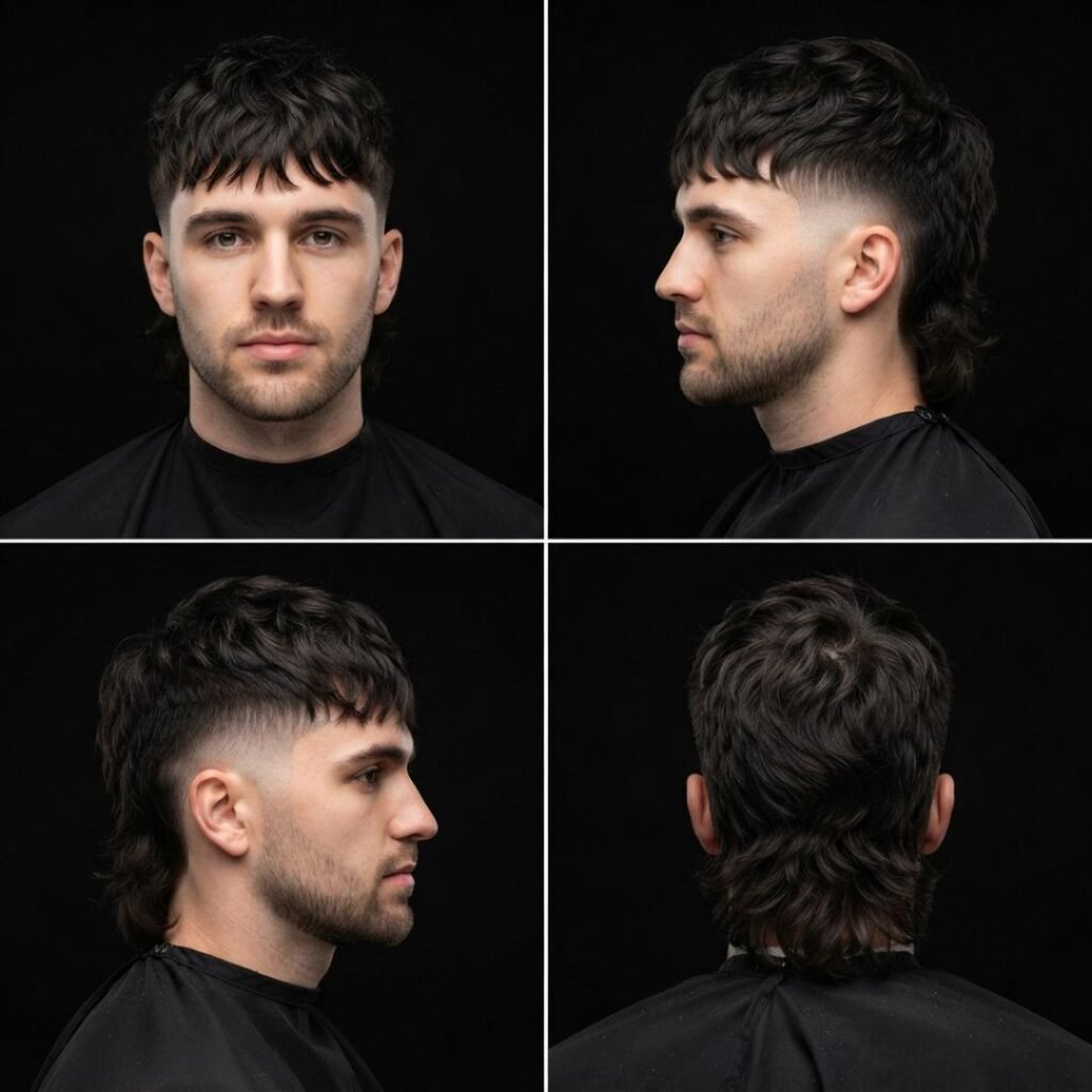 Choppy Two Block Mullet