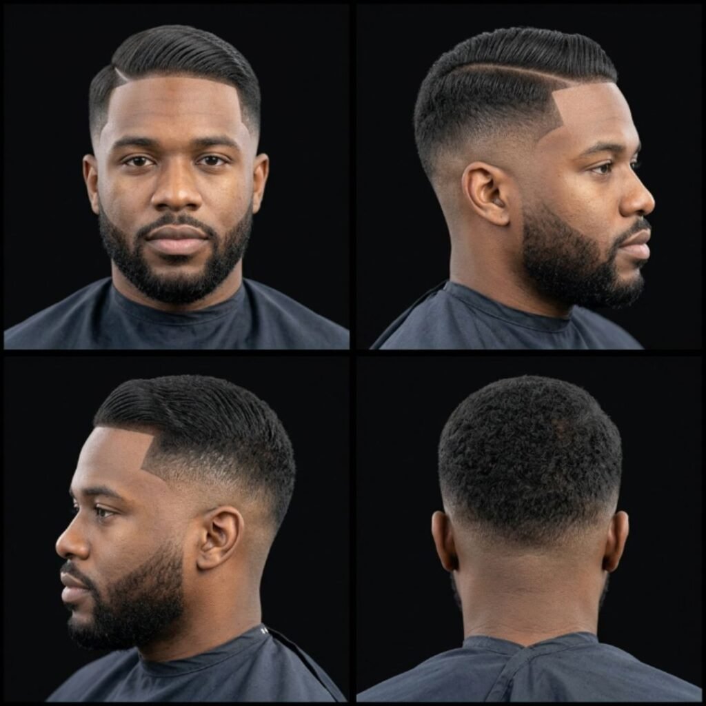 Comb Over Taper Fade