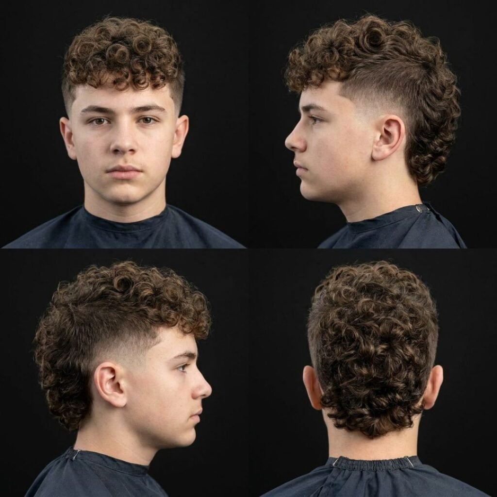 Curly Mullet For Kids