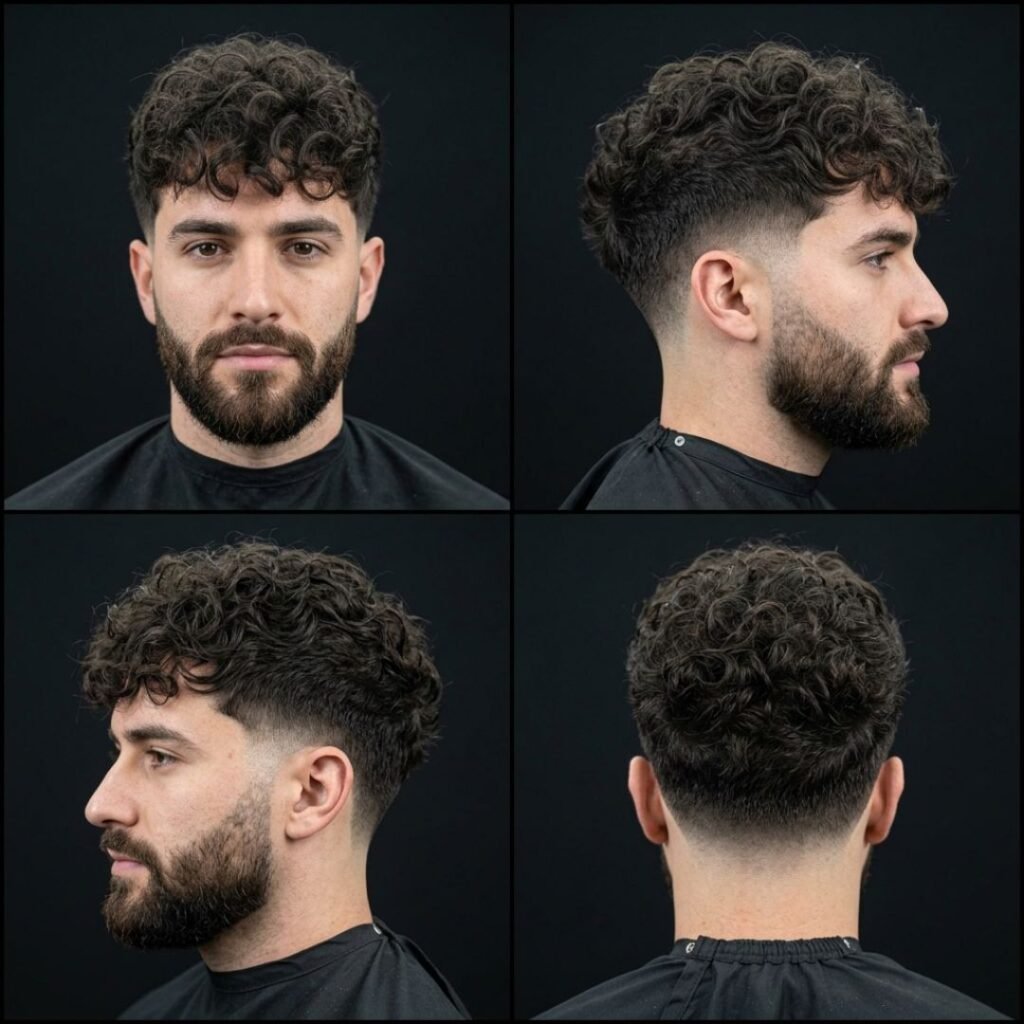 Curly Shaggy Hairstyle