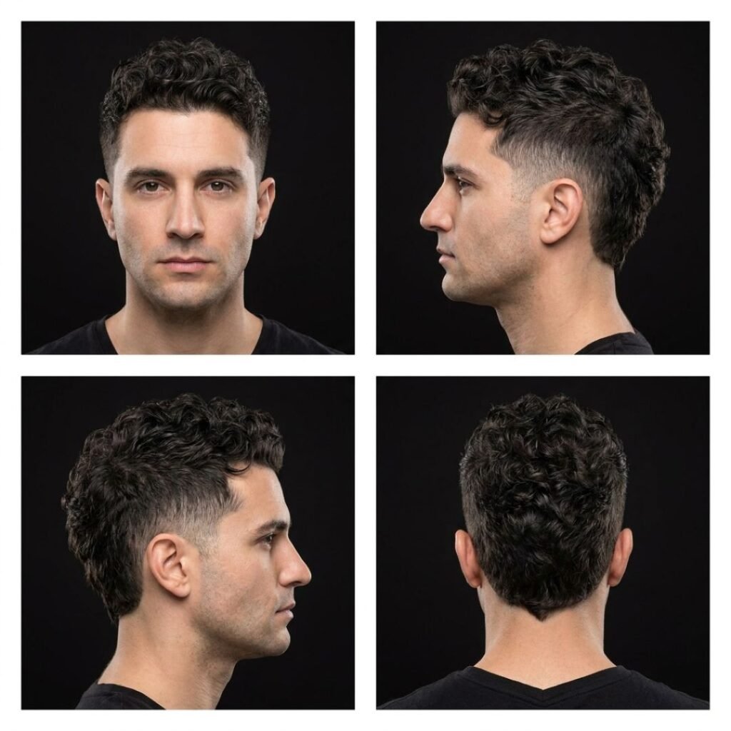 Curly Wolf Cut