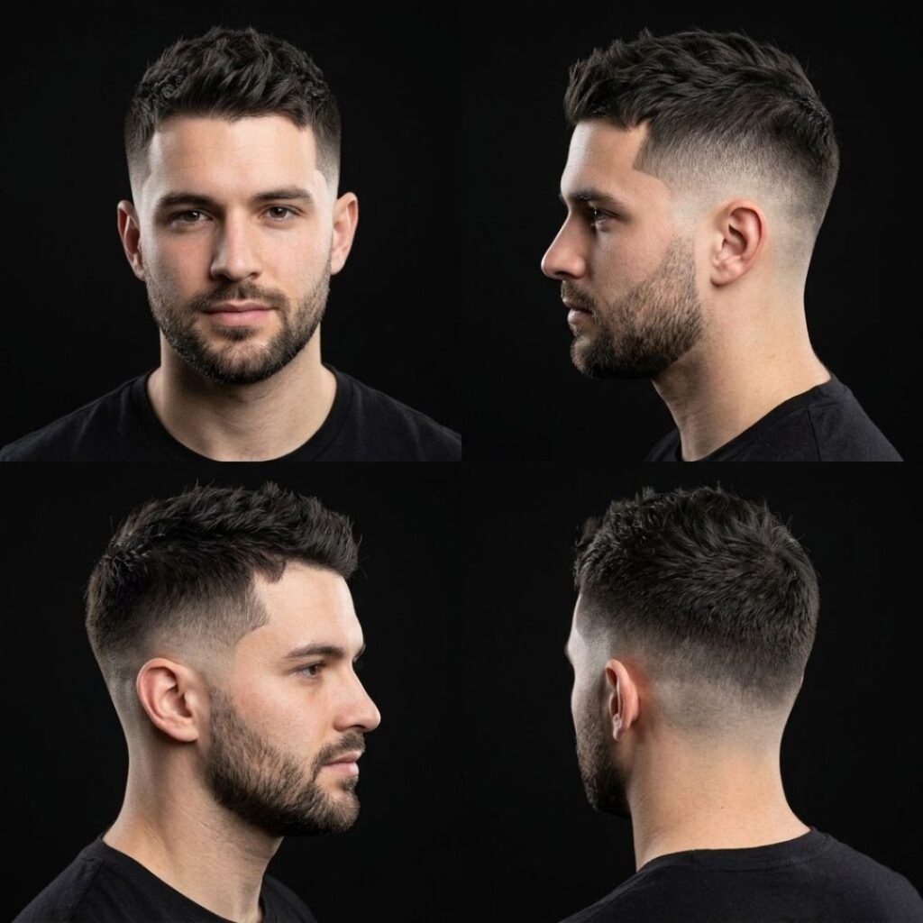 Edgy Crew Cut with Short Fade