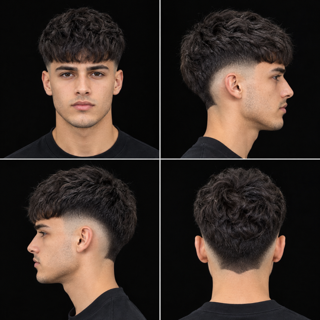 French Crop X Burst Fade