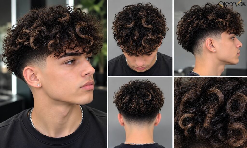 Perm with Fade: Trendy Curly Hairstyles for Men