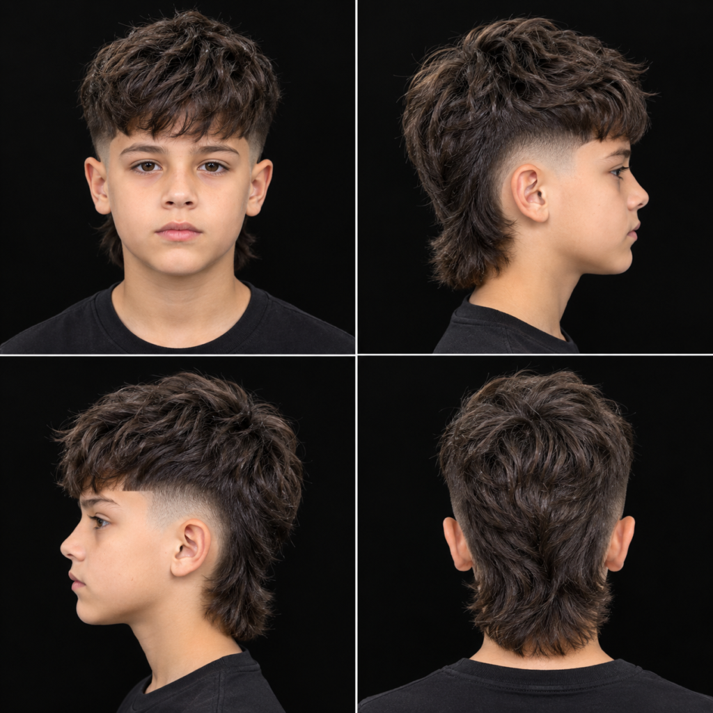 Kids Mullet Fade