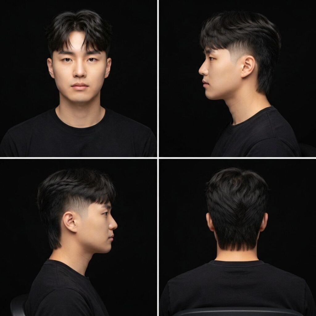 Korean Two-Block Mullet