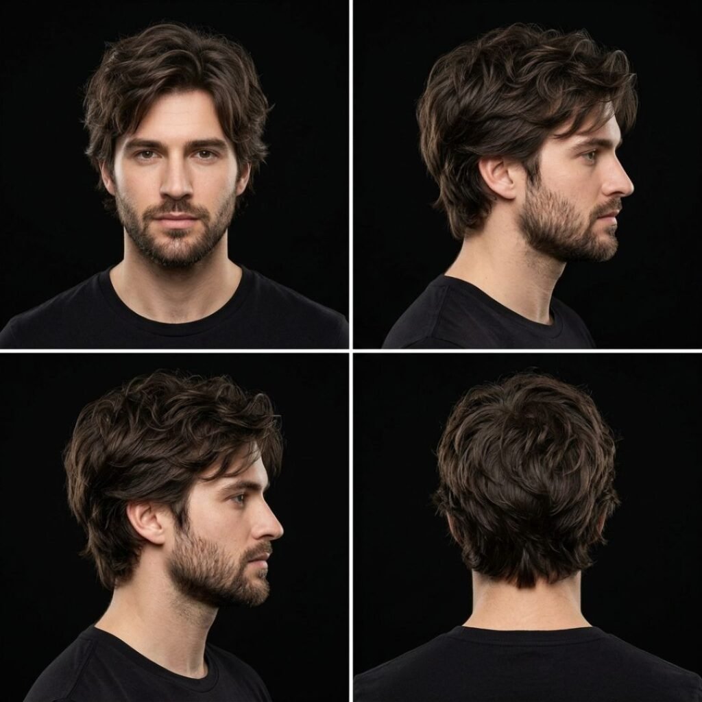 Layered Shaggy Hairstyle