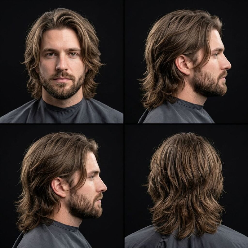 Long Shaggy Hair Male
