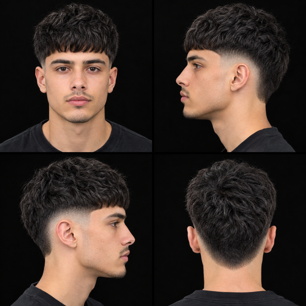 Low Burst Fade With French Crop
