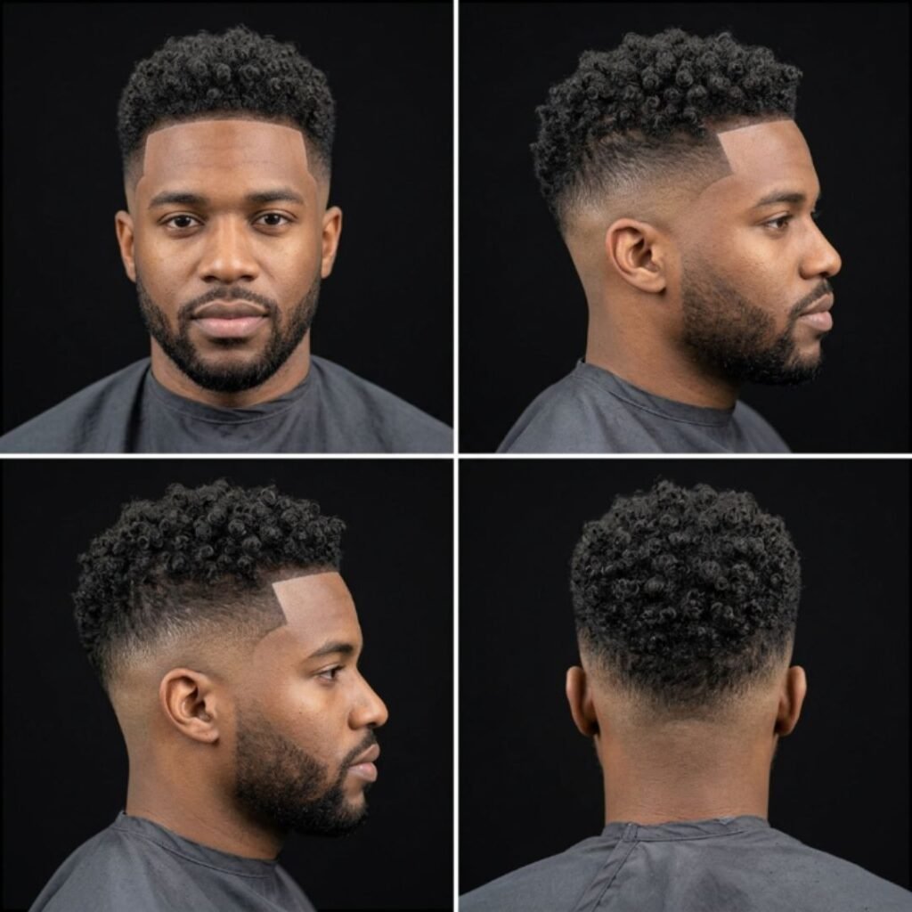 Low Fade with Curly Hair