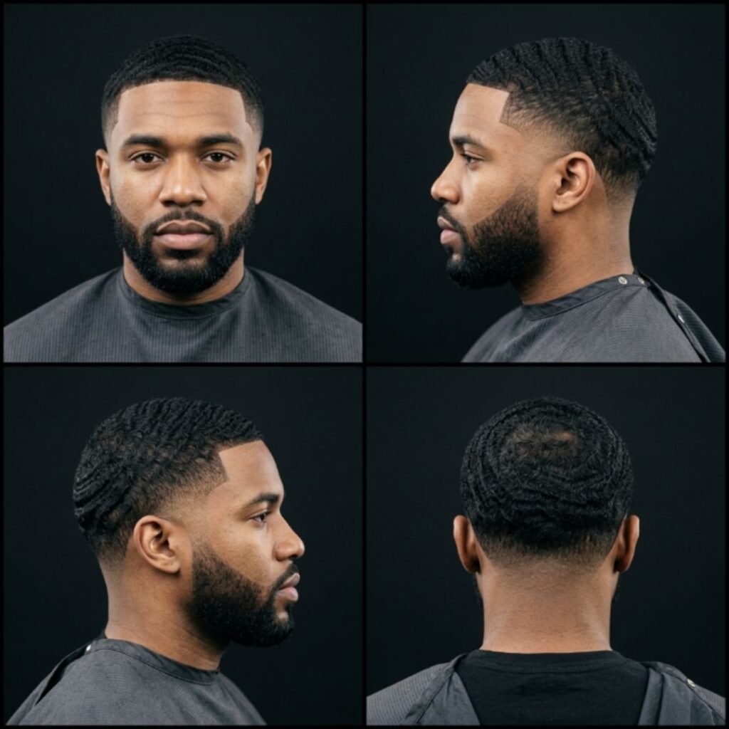 Low Fade with Wavy Hair