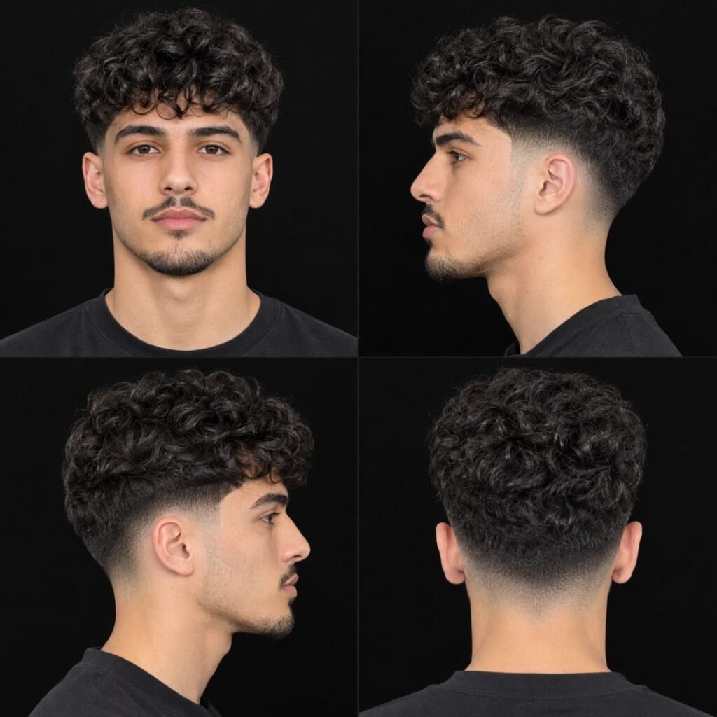 Low Taper Curly Casual Everyday