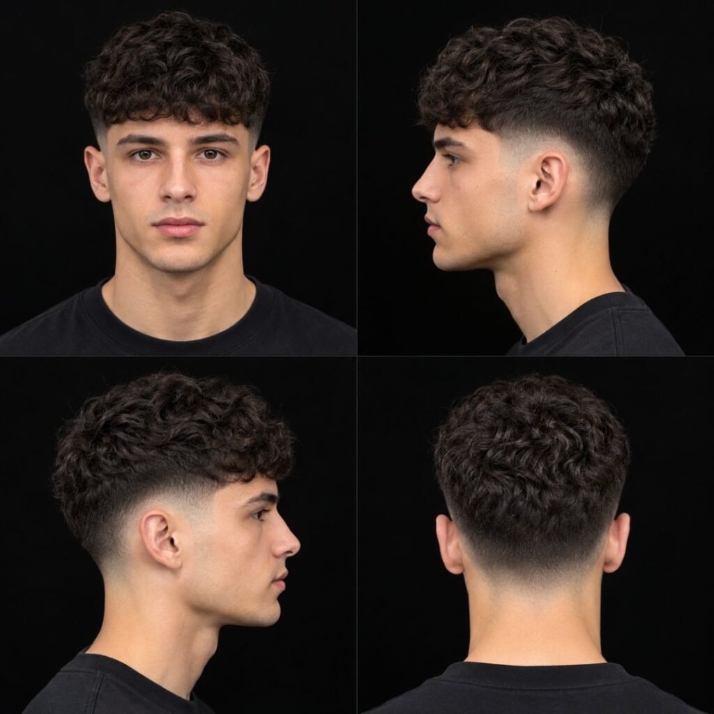Low Taper Curly French Crop