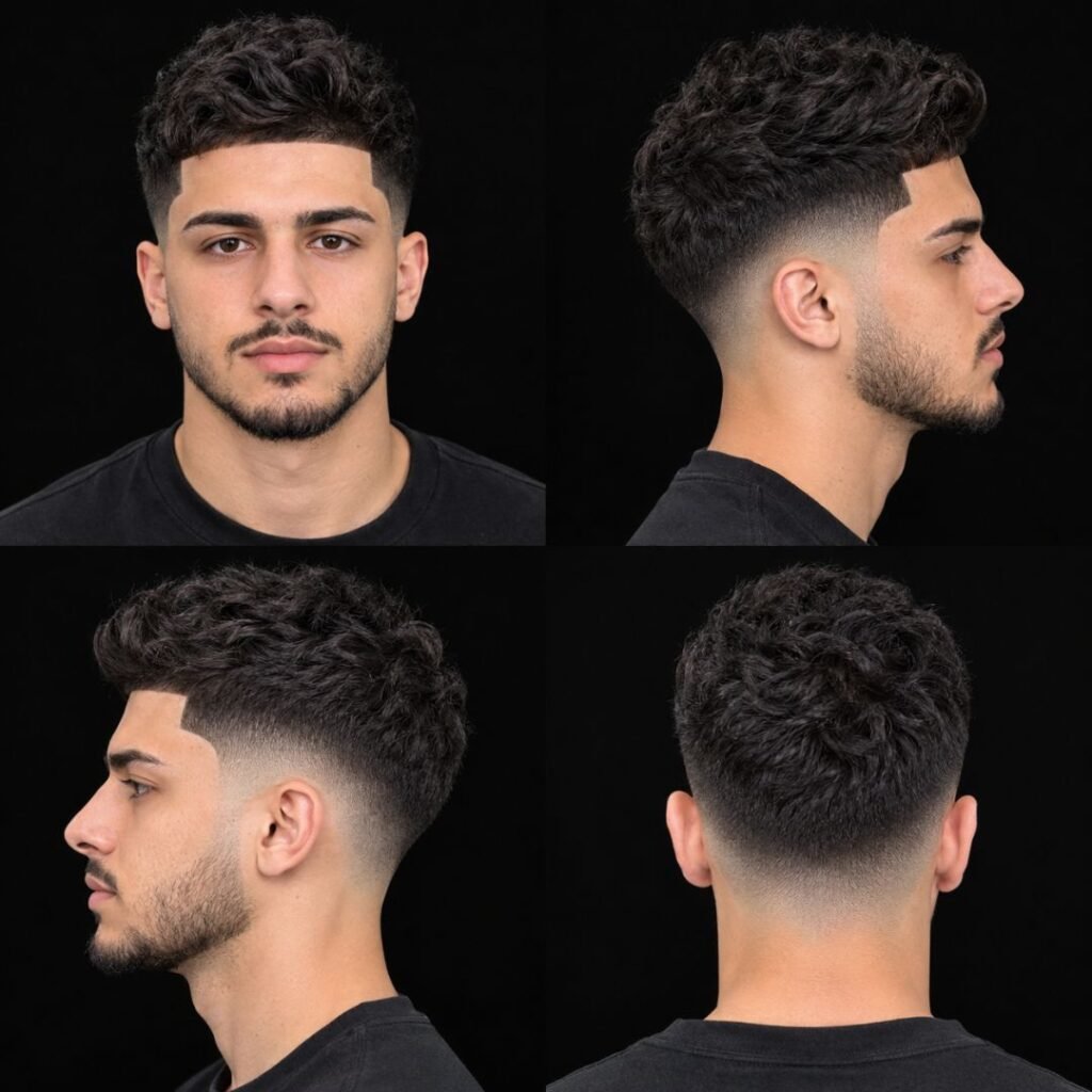 Low Taper Fade with Line Up