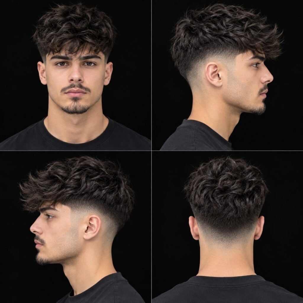 Messy Textured Top Fade