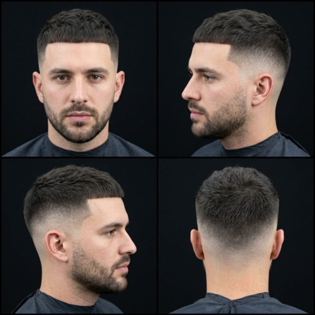 Mid Fade Caesar