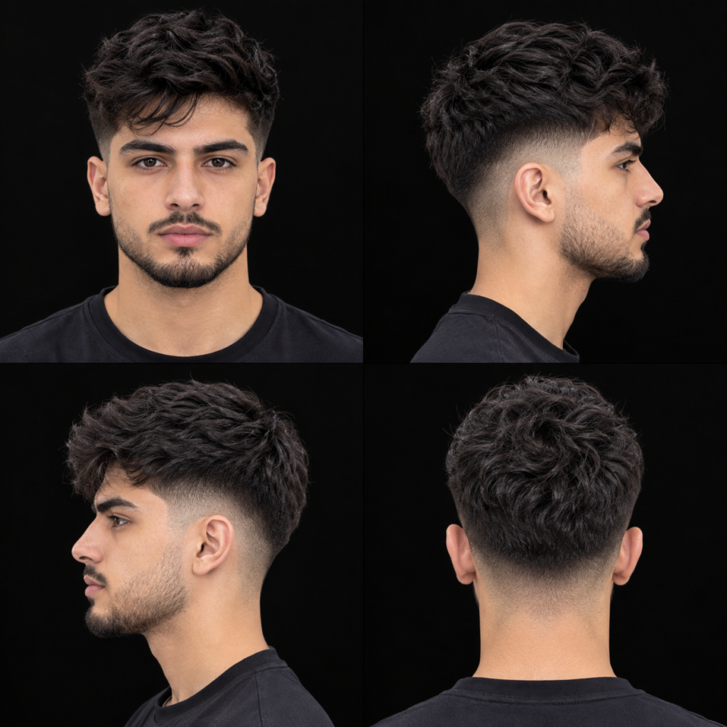 Mid Fade with Textured Top