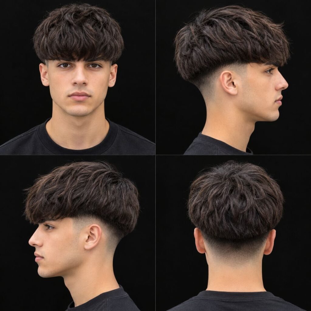 Modern Bowl Cut with Long Top
