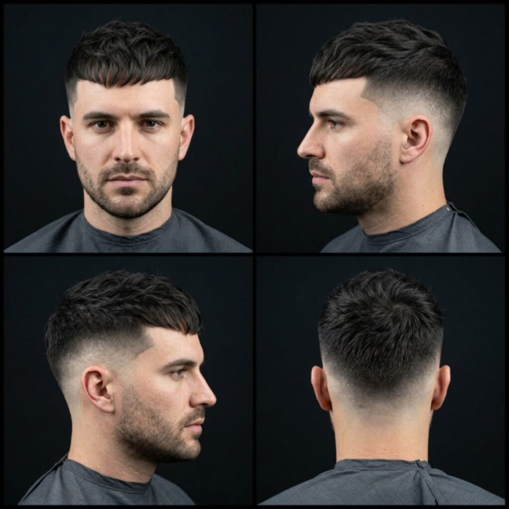 Modern Caesar with Drop Fade