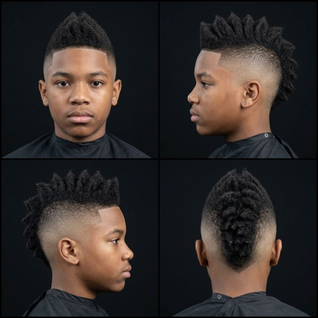 Mohawk Fade For Boys