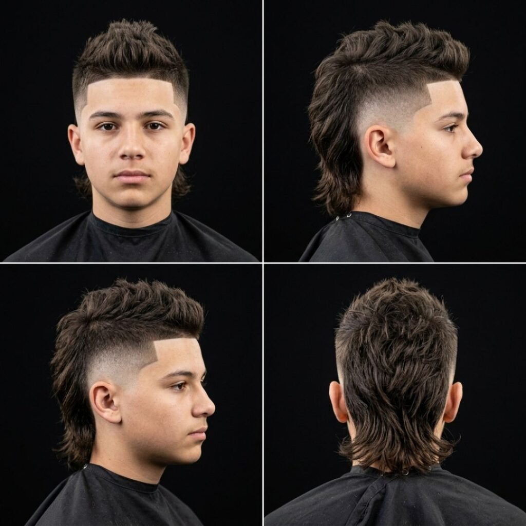 Mohawk Mullet Combo For Boys