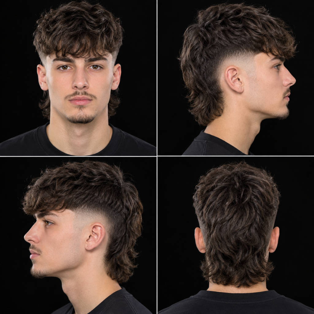Mullet Fade Baseball Haircut