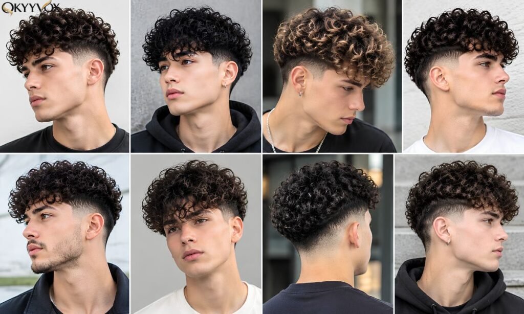 Perm with Fade: Trendy Curly Hairstyles for Men