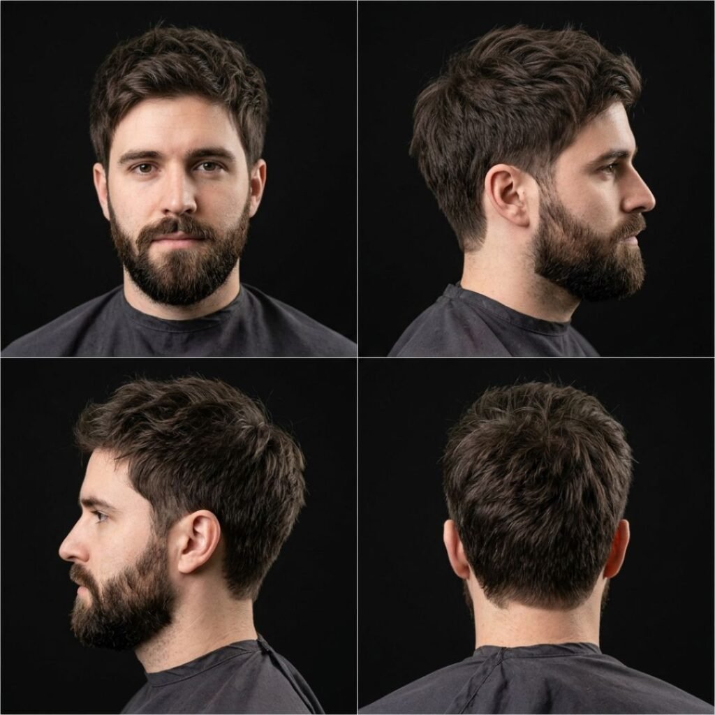 Shaggy Hair with Beard