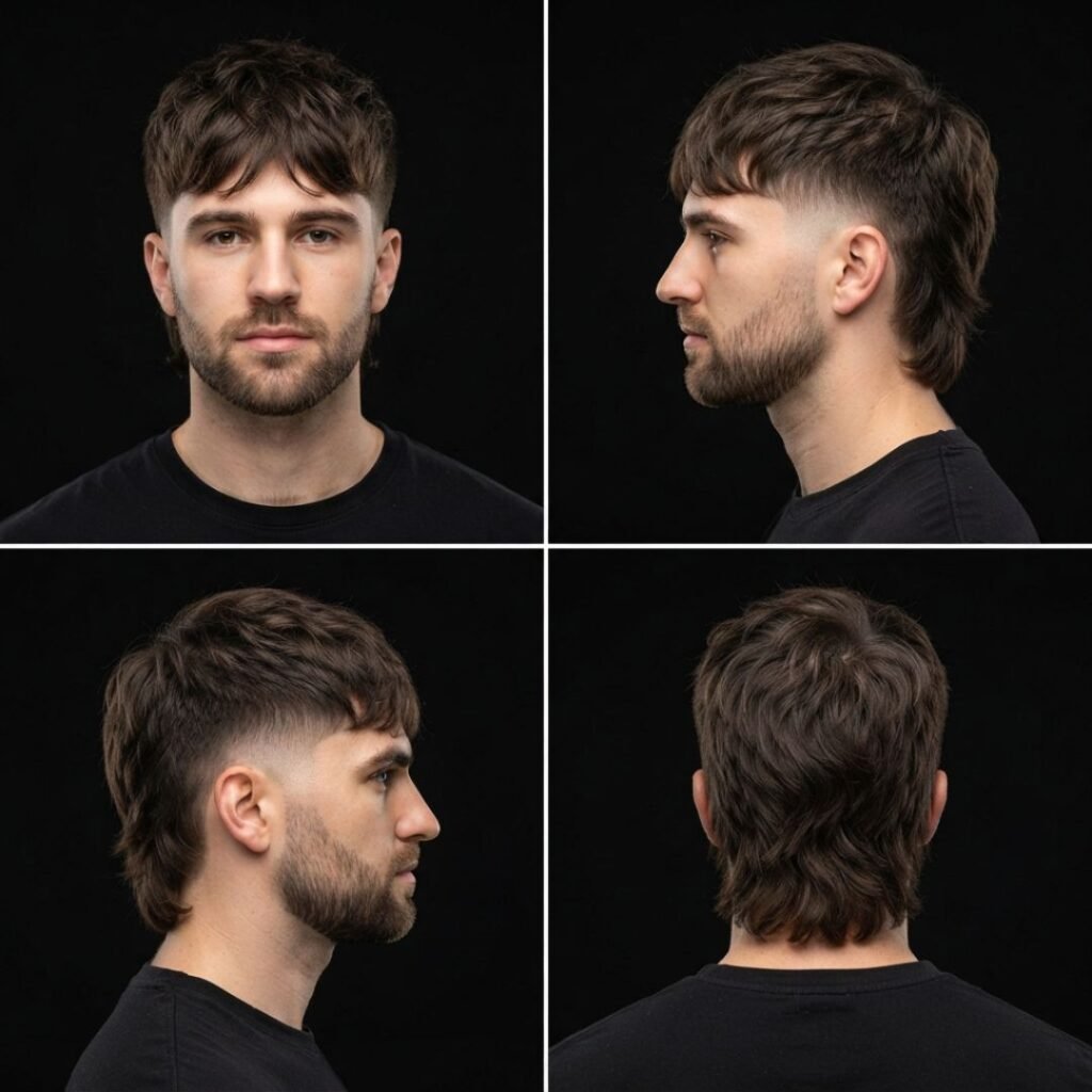 Shaggy Two Block Mullet