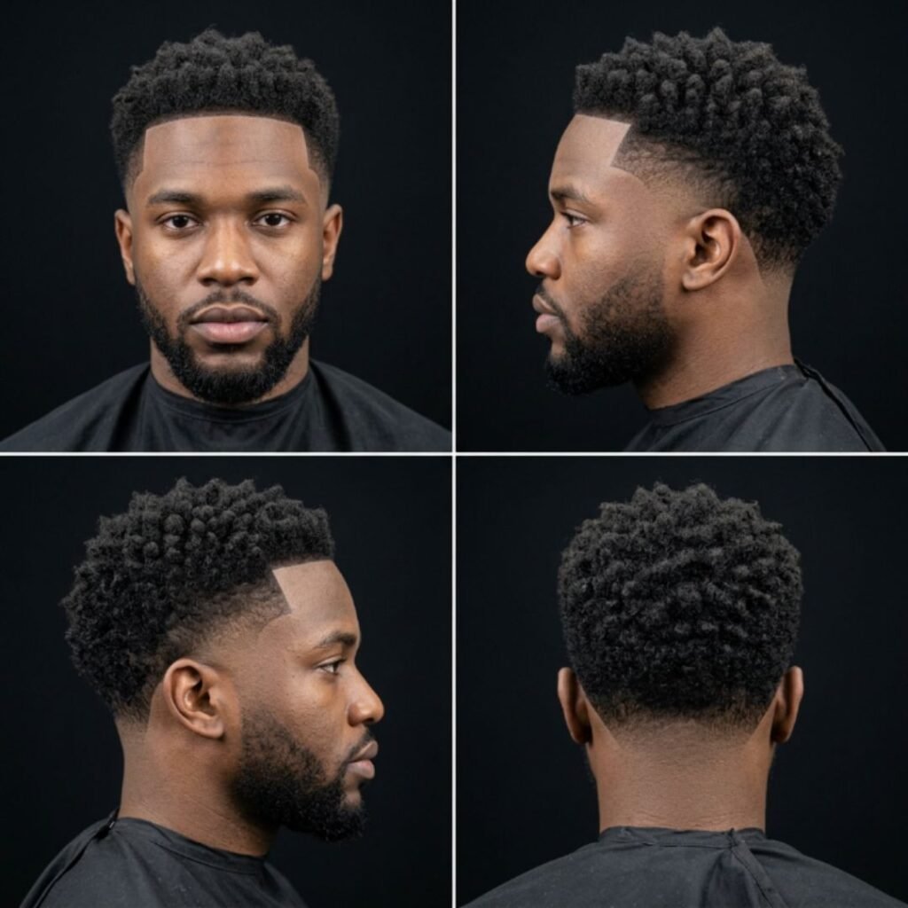 Short Afro Caesar Cut