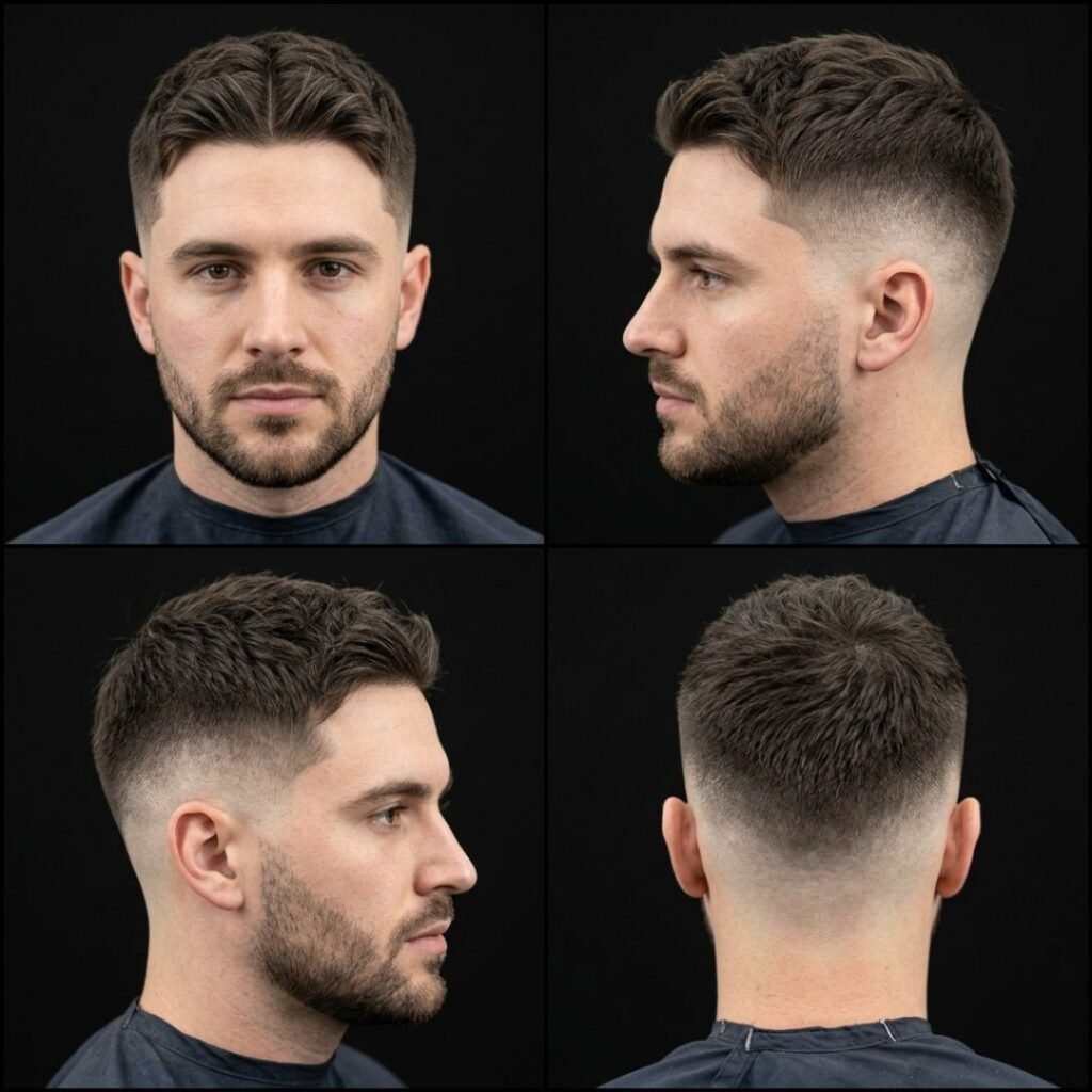 Short Textured Center Part