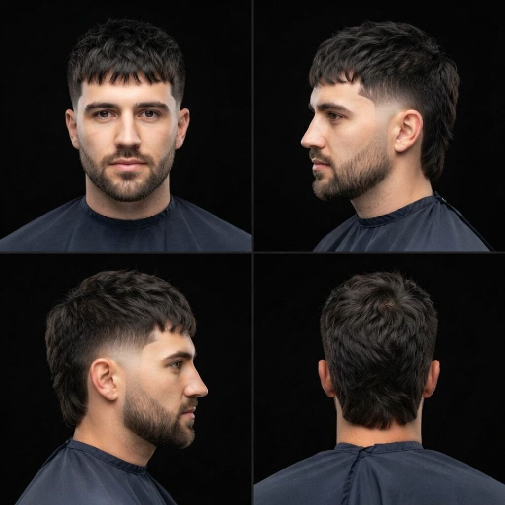Short Two Block Mullet