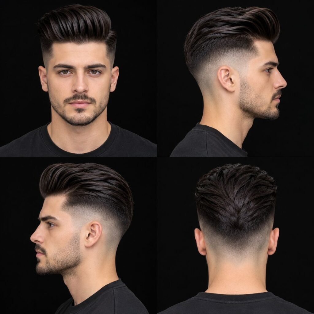 Slick Pompadour Undercut
