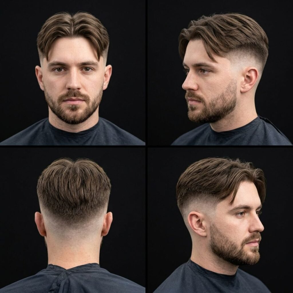 Textured Middle Part with Undercut