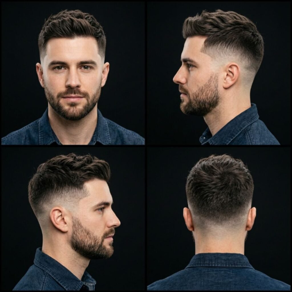 Textured Top, Short Sides