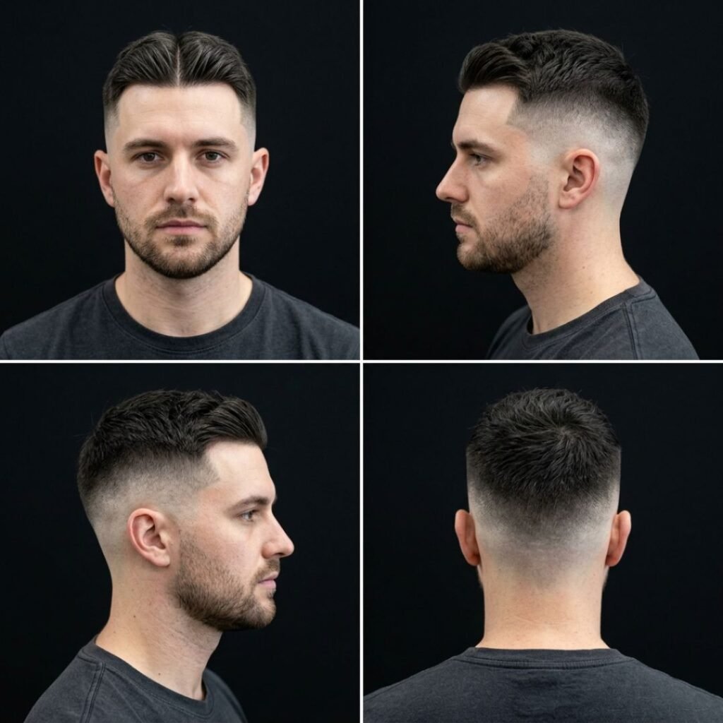 The Buzzed Sides Middle Part