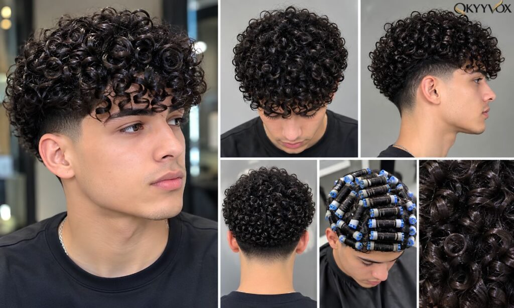 Perm with Fade: Trendy Curly Hairstyles for Men